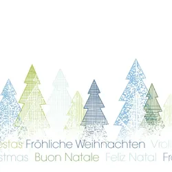 Sigel Weihnachts-Umschlag Trees DL, 90g, gummiert, für Inkjet u. Laserdrucker