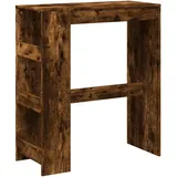 vidaXL Bartisch mit Regal Räuchereiche 90x40x103,5 cm Holzwerkstoff