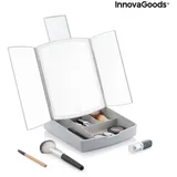 InnovaGoods Klappbarer Spiegel mit LED und 3-in-1-Make-up-Organizer Panomir InnovaGoods