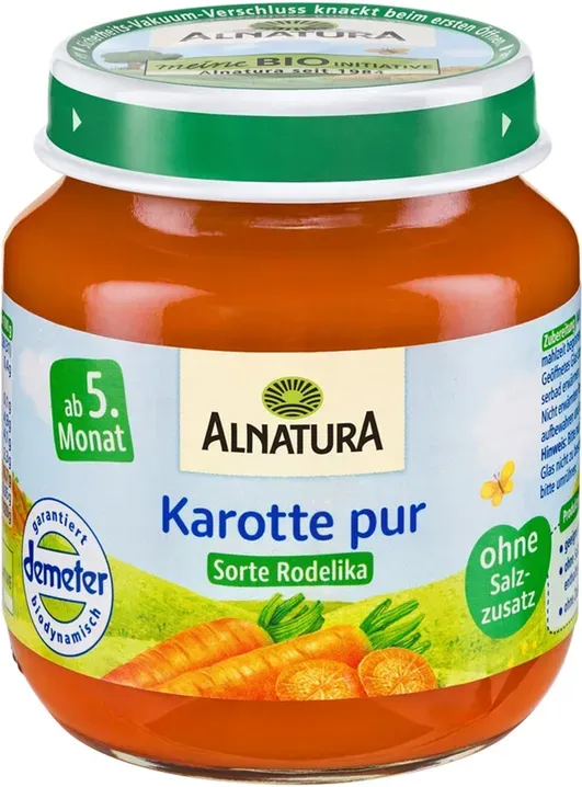 Alnatura Bio-Karottenpüree (ab 5 Monaten) 125 g