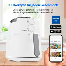 Medion P30 L Heißluftfritteuse 1500W 4,7L weiß