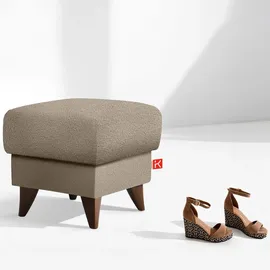 Konsimo Hocker Gustavo Kunststoff 53 x 49 x 53 cm Beige/Braun