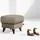 Konsimo Hocker Gustavo Kunststoff 53 x 49 x 53 cm Beige/Braun