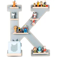 BOARTI Kinderregal Buchstabe K Holz grau