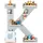 BOARTI Kinderregal Buchstabe K Holz grau