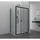 SANOTECHNIK Elite Black Duschtrennwand 88 x 195 cm