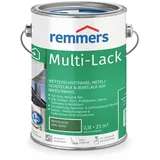 Remmers Multi-Lack 3in1 moosgrün (RAL 6005), 2,5 Liter, Wetterschutzfarbe, Metallschutzlack & Buntlack auf Wasserbasis für Holz, Metall & PVC