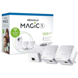 devolo Magic 1 WiFi Mini: Kompaktes Multiroom-Kit für ein effektives WiFi, das mehrere Räume über die Stromkabel über die Wände und Decken, Mesh, G.hn-Technologie (spanische Version)