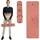 Trexo XTREXO Rutschfeste und hautfreundliche - Yogamatte - aus ökologischem TPE - 183x61x0,6 cm in Rot - für Yoga, Pilates und Fitness zu Hause