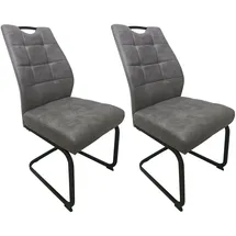 Hti-Living Schwingstuhl Polyester bronze 2er Set