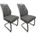 Hti-Living Schwingstuhl Polyester bronze 2er Set