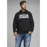 Jack & Jones PlusSize Hoodie Schwarz 3XL