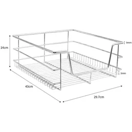 MONSTER SHOP 4 Teleskopschublade 43,0 x 14,0 x 29,7 cm