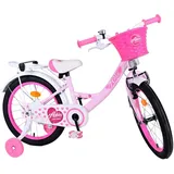 TPFSports Ashley Kinderfahrrad - Mädchen - 18 Zoll - Rücktritt + Handbremse - Rosa