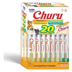 INABA Churu Varieties Chicken Recipe 20x14g cremiges Hühnerleckerli für Katzen
