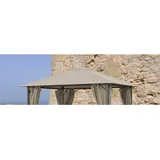 Ersatzdach 3x3m Gartenpavillon Nizza Taupe Pavillon Partyzelt Bezug Plane