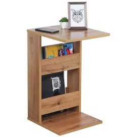 Ricoo Beistelltisch Beige Eiche 35 x 60 x 40 cm