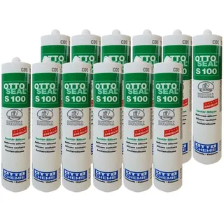 OTTOSEAL 12x Silikon S-100 300ML C94 SILBERGRAU - 1390394-12 (Vorteil-Set)