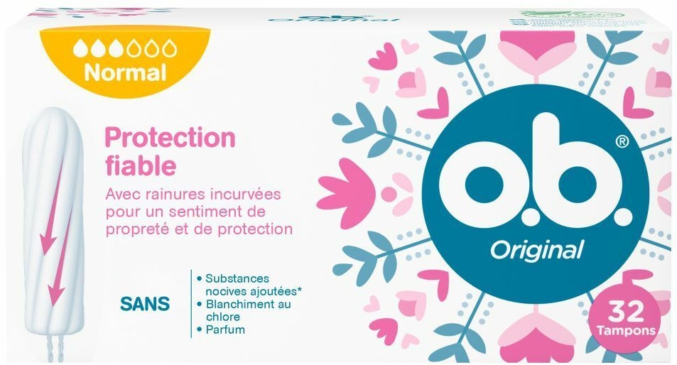 o.b.® Comfort Tampons périodiques Normal 32 pc(s) tampon(s)