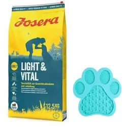JOSERA Light & Vital 12,5kg + Leck Pfötchenschale BILLIGER