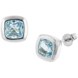 trendor 51402 Damen Ohrringe 925 Sterlingsilber Echt Topas Hellblau