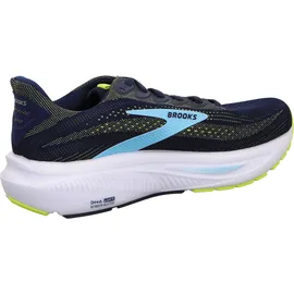 Brooks Ghost 17 Herren Wide Peacoat/Lime/Blue 42,5