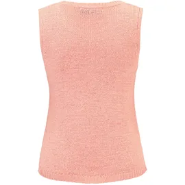 Cartoon Strick-Top mit Rundhalsausschnitt Orange 40