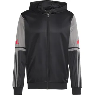 Adidas Squadra 25 Reißverschlusspullover - Black/Team Grey Four/Pure Ruby, L
