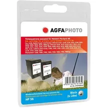 AgfaPhoto kompatibel zu HP 56 schwarz 2er Pack