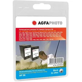 AgfaPhoto kompatibel zu HP 56 schwarz 2er Pack