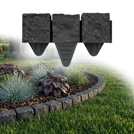GARDENIX Rasenkante 240 x 10 x 10 cm  grau