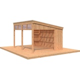 Palmako Holzpavillon »Nova«, ca. B432/H282/T376 cm, braun