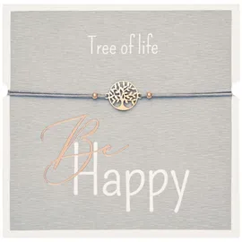 H.C.A. Collection Handels-GmbH Armband - "Be Happy" - rosévergoldet - Baum des Lebens