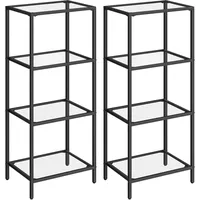 VASAGLE Bücherregal 40 x 95 x 30 cm Schwarz