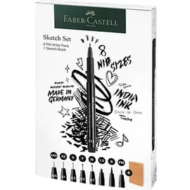 Faber-Castell Pitt Artist Pen Handlettering-Set schwarz, 1 Set