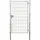 garden n more Einzeltor 100 x 200 cm Grau/Silber Stahl
