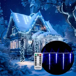 Lichterkette Weihnachten Eiszapfen 40 LEDs 10,5m