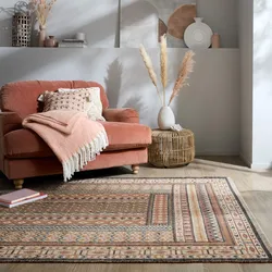 Teppich FLAIR RUGS "Rami Jute", rot, B:120cm H:2mm L:170cm, Baumwolle, Jute, Teppiche, ERROR: REF