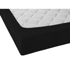 biberna 0077866 Jersey-Elastic 180 x 200 - 200 x 220 cm schwarz