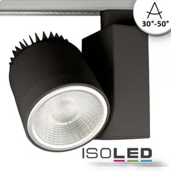 3-PH Schienen-Strahler schwarz matt 35W fokussierbar 30° bis 50° warmweiß 4100lm EEK E [A-G]