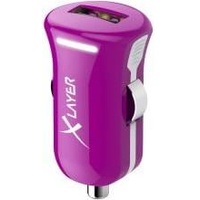 Xlayer 214108 USB-Autoladegerät-Adapter Lila