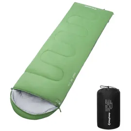 KingCamp Decken Schlafsack Oasis 250 Sommer Camping Outdoor 2,2m Lang&Breit -3°C Variante: Green - Zipper R
