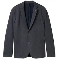 Tom Tailor Herren Sakko mit Piqué Struktur, blau, Uni, Gr. 54