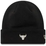 New Era Chicago Bulls Metallic Pin Cuff Knit Beanie - Black - STK