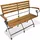 vidaXL Gartenbank 112 x 85 x 111 cm Braun