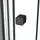 Marwell Prime Style Square Komplettdusche mit Schiebetür 80 x 200 cm Schwarz Weiß Sicherheitsglas inkl. Duschtasse