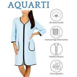 Aquarti Bademantel Morgenmantel Türkis 3XL