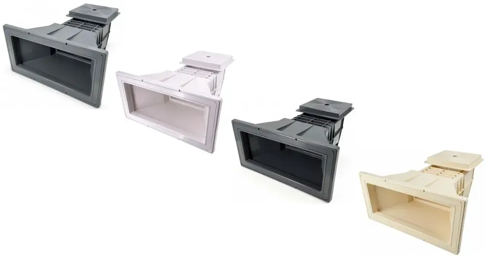 OKU Breitmaulskimmer mit Messingbuchse,weiß