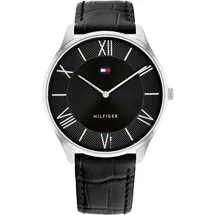 Tommy Hilfiger Herren Becker-Uhr, Schwarz - Schwarz
