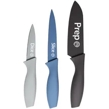 MasterChef Messerset 3-tlg.  Edelstahl  blau
